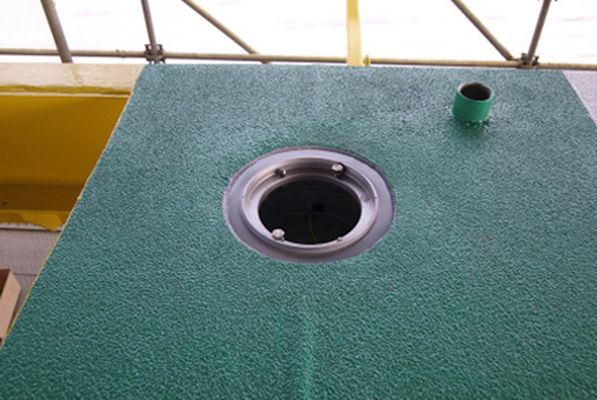 Picture of an underfloor fire in close-up